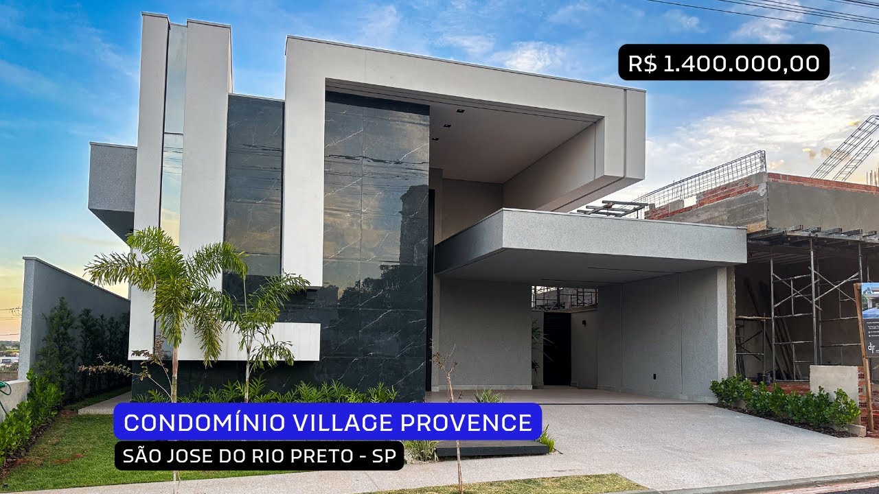 VENDIDA R$ 1.400.000,00 Casa venda em condomínio fechado em São José do Rio Preto Village Provence