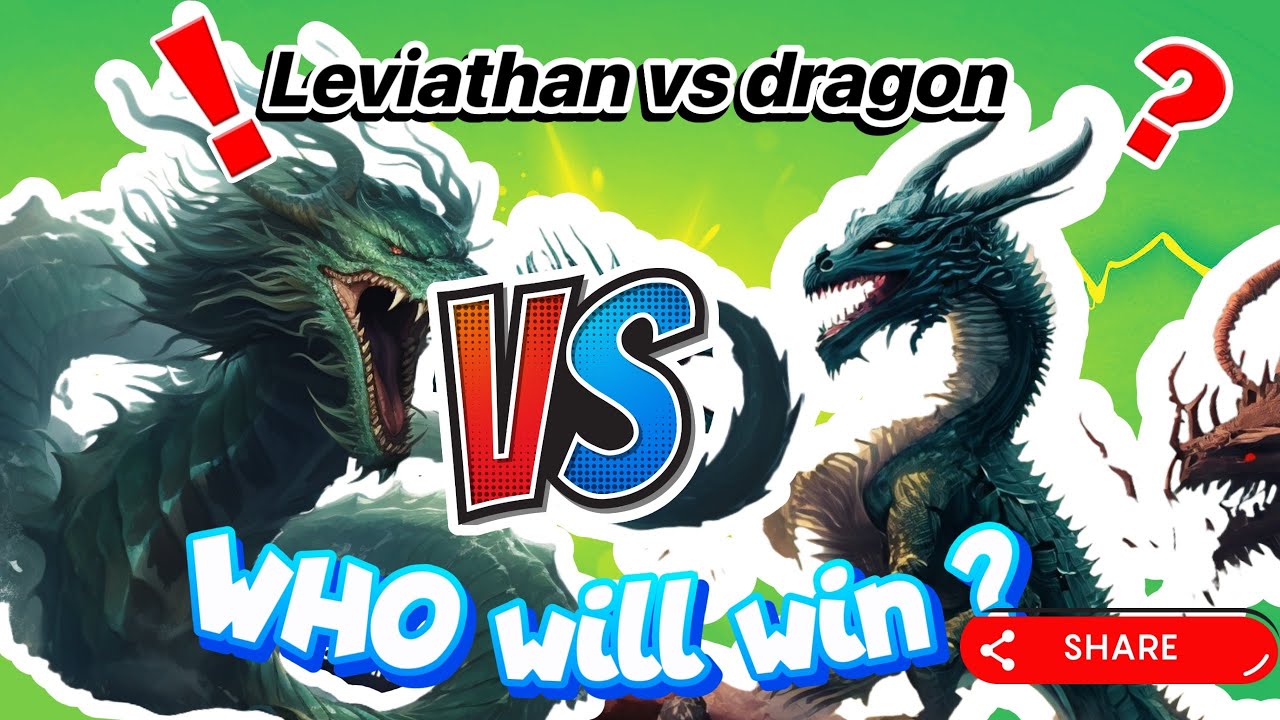 Mythical Clash: Leviathan vs. Dragon Battle - Epic Showdown#dragon #leviathan #battle#epicbattle