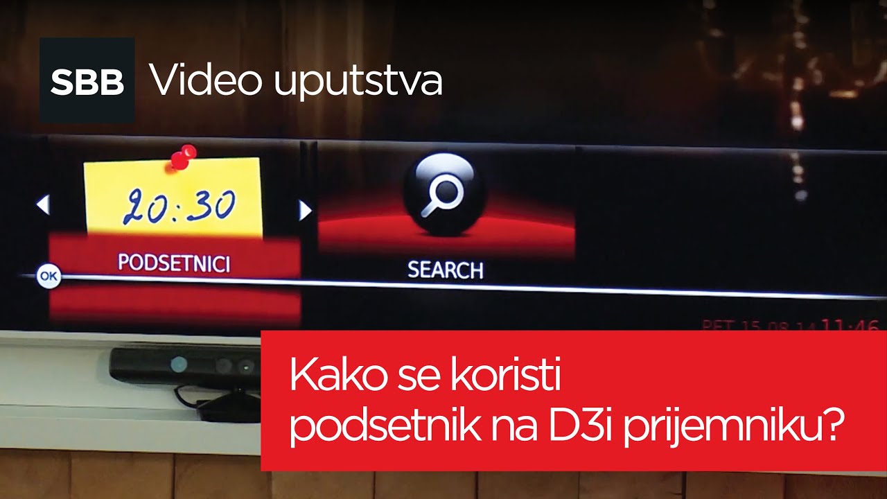 Kako se koristi podsetnik na D3i prijemniku?