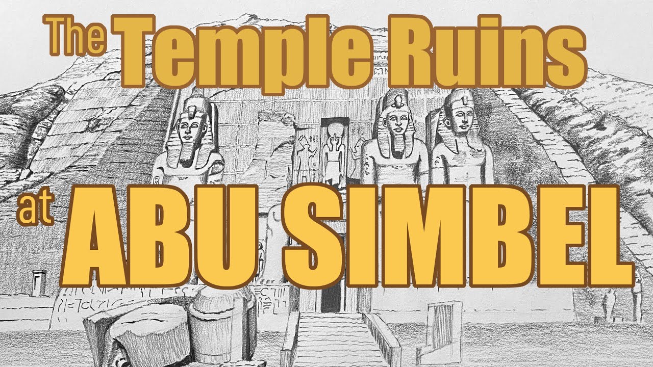 How to Draw the Temple Ruins at ABU SIMBEL