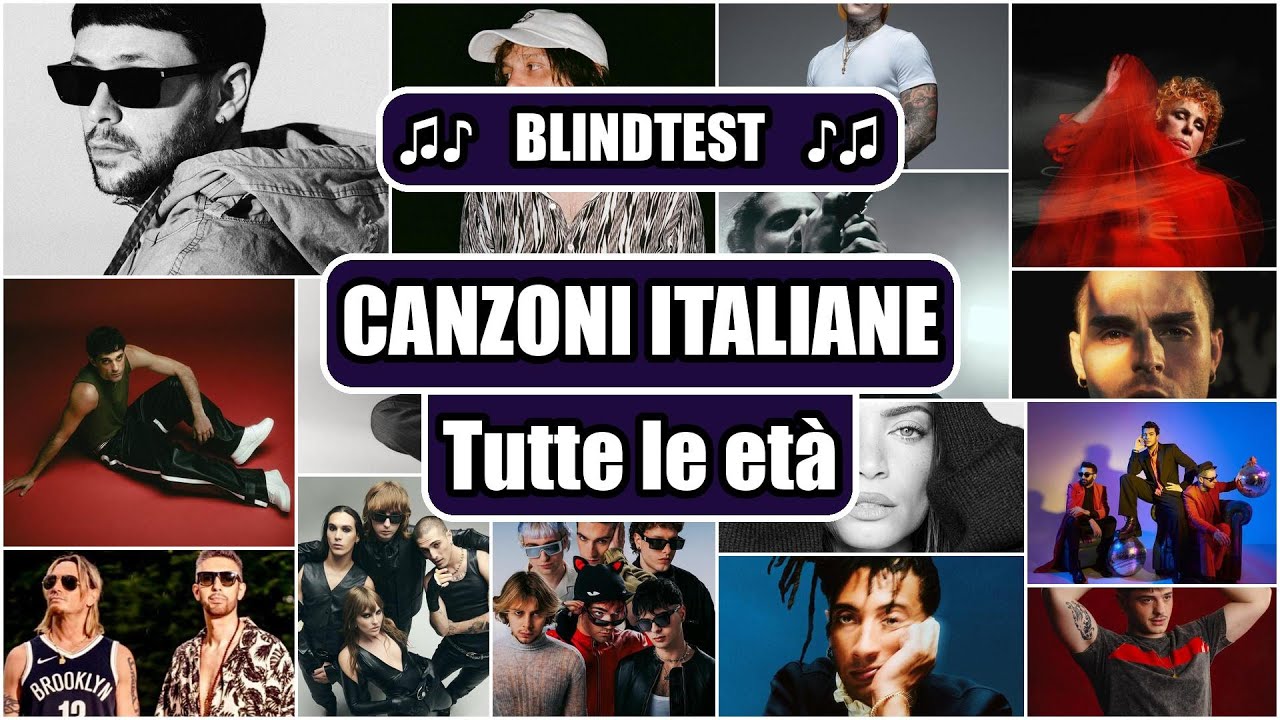 INDOVINA LA CANZONE - CANZONI ITALIANE - Tutte le età (guess the song quiz)