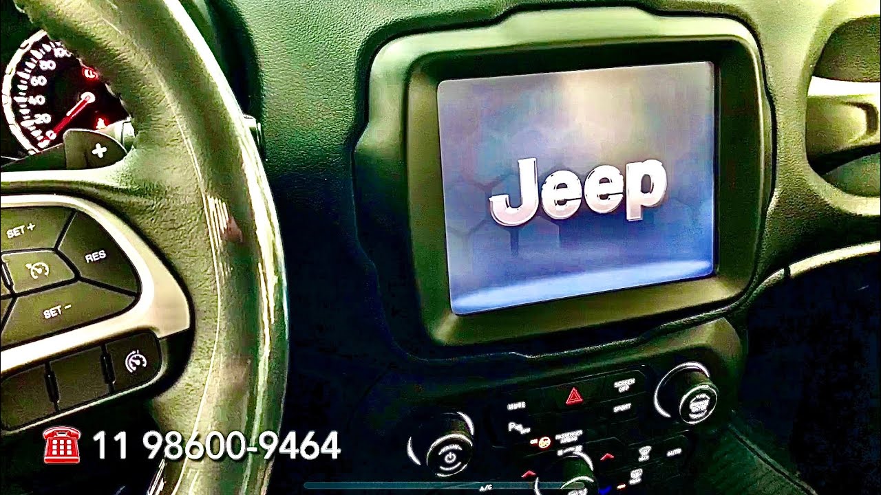 Jeep Renegade Standard 2021l Instalação da Central Uconnect de 8.4” e Sensor de Ré original Mopar