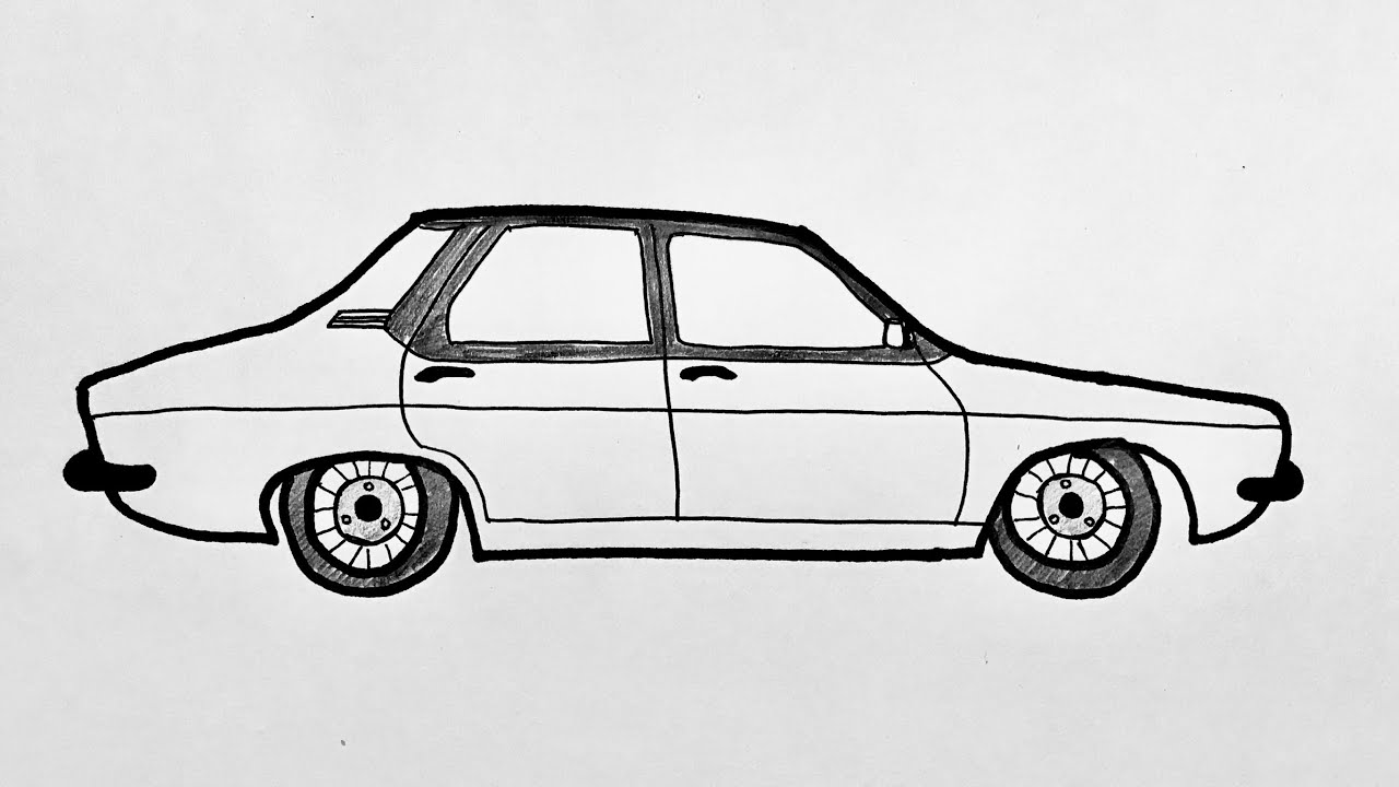 Renault 12 Toros Çizimi - Pubg Renault 12 Araba Çizimi
