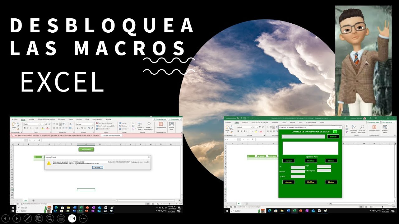 Habilitar las macros al descargar un archivo de Excel