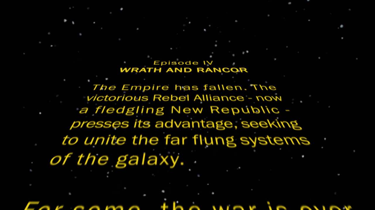 Never Tell Me the Odds - Opening Crawl - Wrath And Rancor