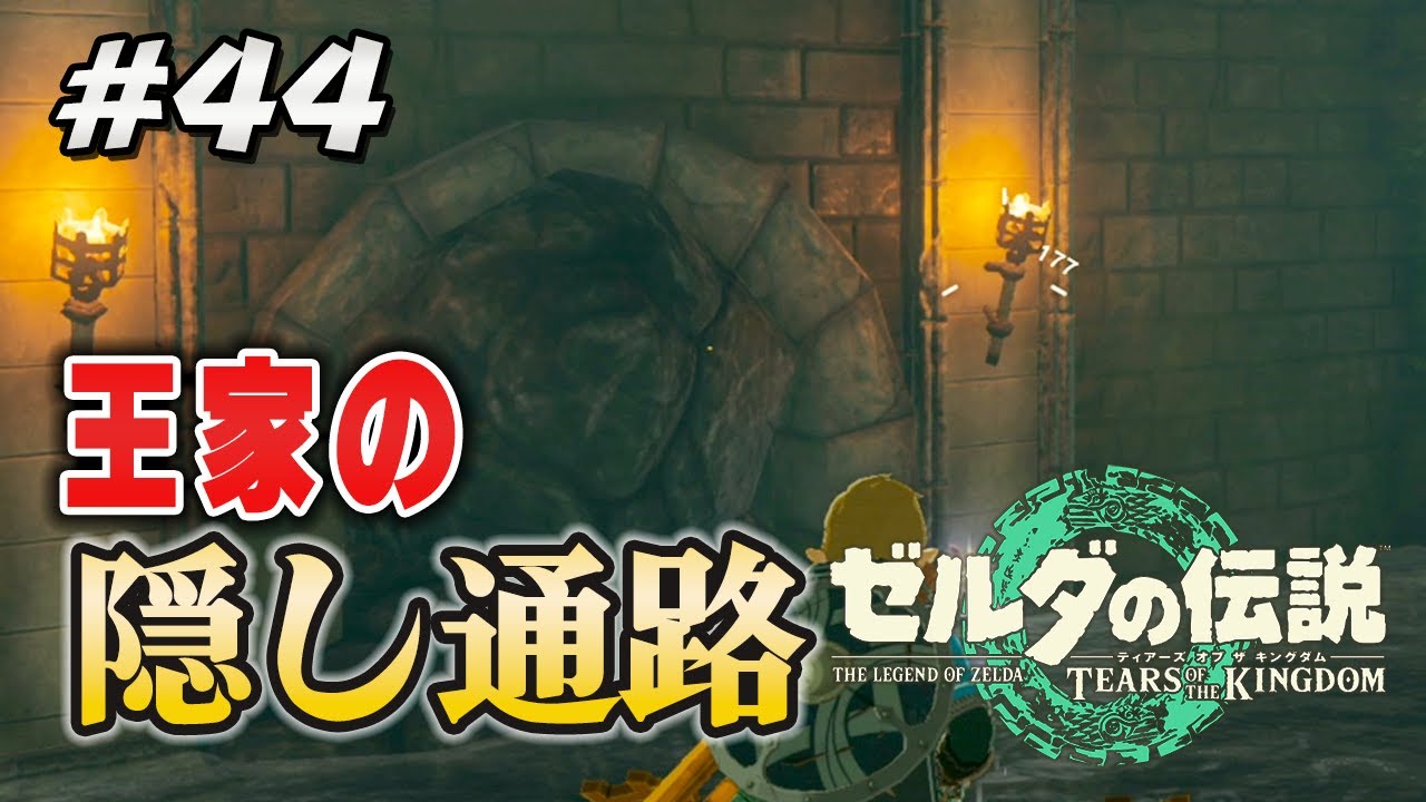 #44【ゼルダの伝説ティアーズオブザキングダム】避難壕の隠し通路に眠るお宝