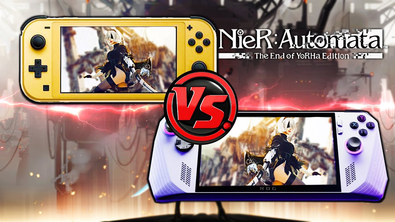 Which Handheld Runs Nier Automata BETTER?...Nintendo Switch VS ROG Ally