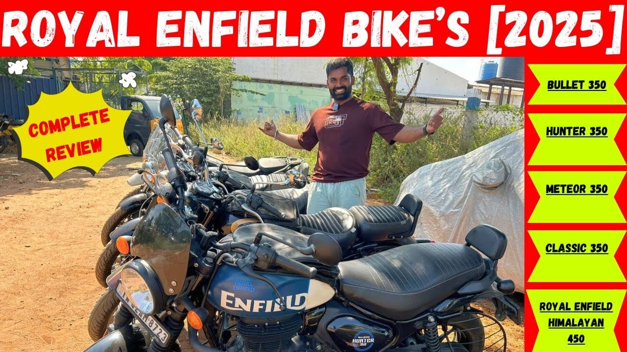 2025| Hunter350 vs Classic350 vs Bullet350 vs Meteor350 vs Himalayan450| RoyalEnfield Comparison