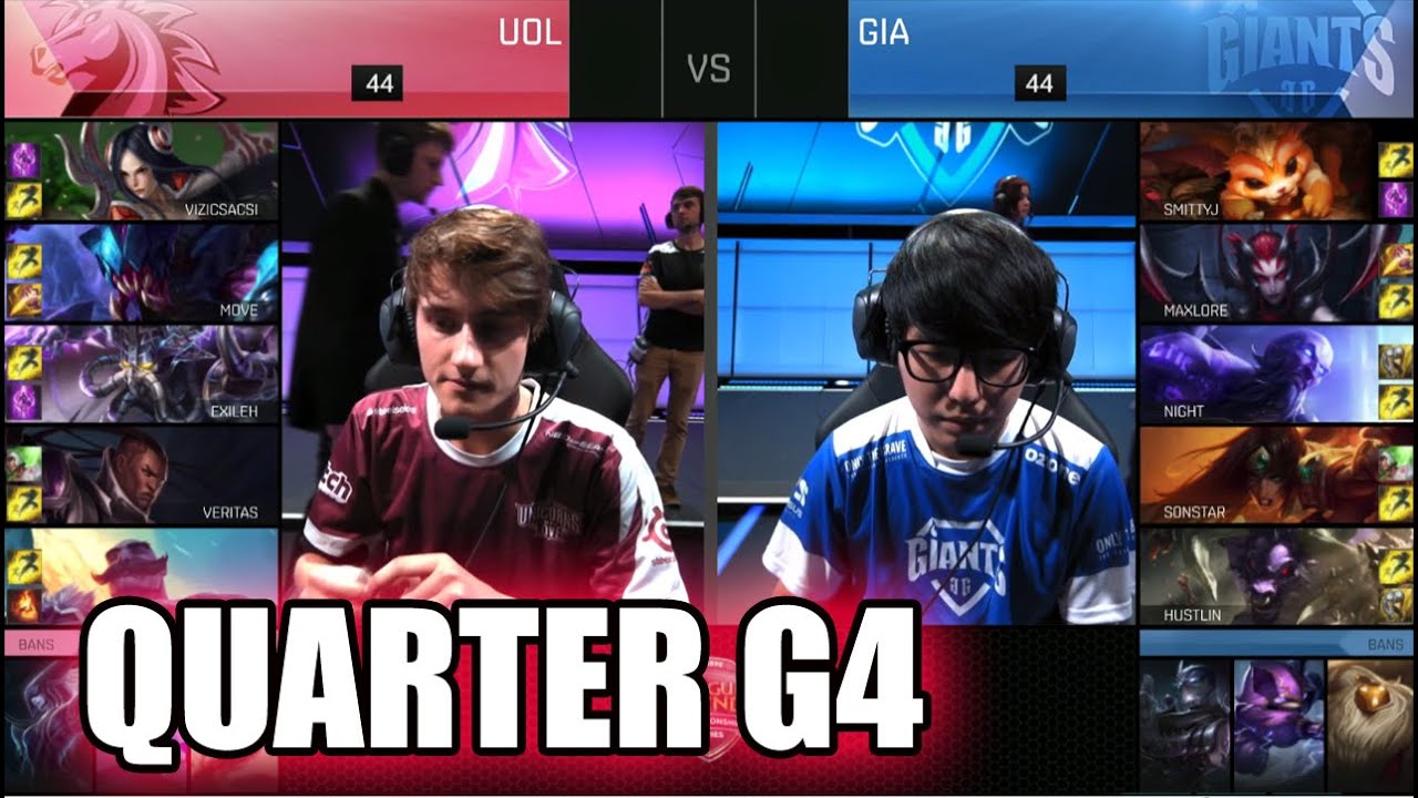 GIANTS vs Unicorns of Love | Game 4 Quarter Finals S6 EU LCS Summer 2016 PlayOffs | GIA vs UOL G4 QF