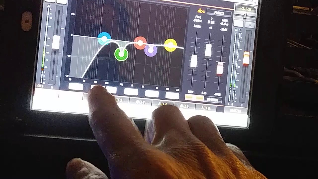 Eq para auxiliares en la soundcraft ui 16