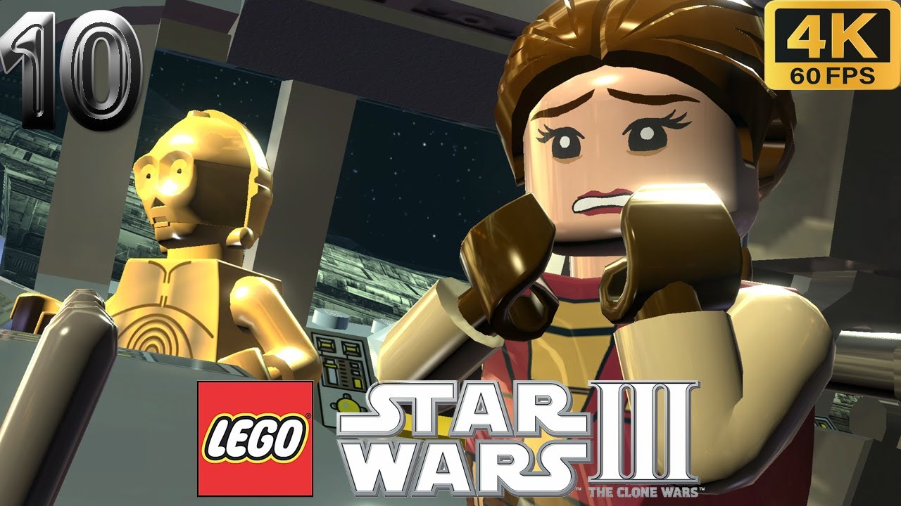 Lego Star Wars III: The Clone Wars Walkthrough 10 Destroy Malevolence (4K 60fps)