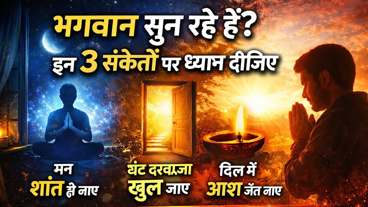 भगवान कैसे देते हैं संकेत? जानिए शांति, रास्ता और उम्मीद का रहस्य #trending 
