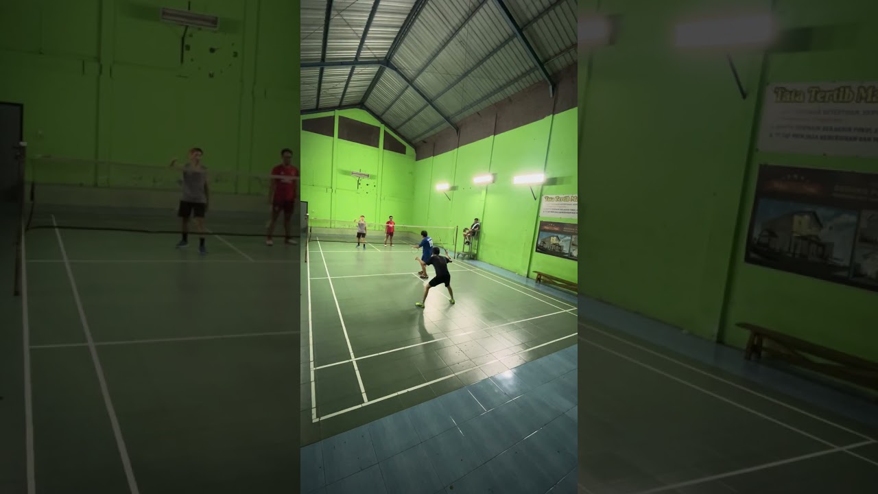 Badminton 06-02-2026 sesi 2#olahragabadminton #gedungsabugajanti #yogjakarta #pavali 