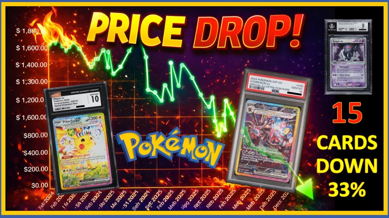 15 Pokemon TCG Cards Worth A LOT LESS - Card Values Way Down
