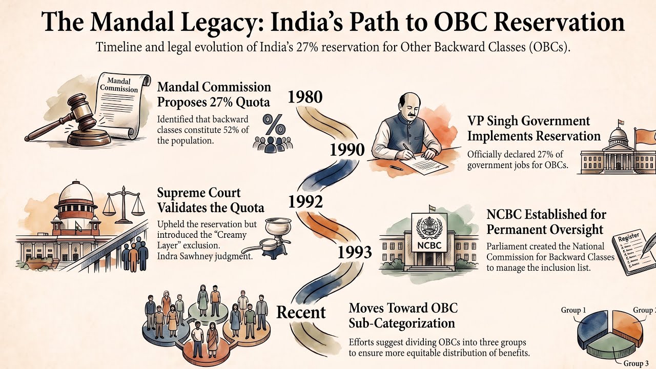 Is subcategorization the final step towards social justice? | Mandal Commission #upscexplainer #obc 