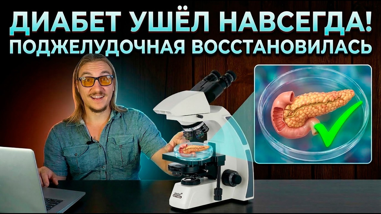 Диабет ушёл навсегда: поджелудочная железа восстановилась