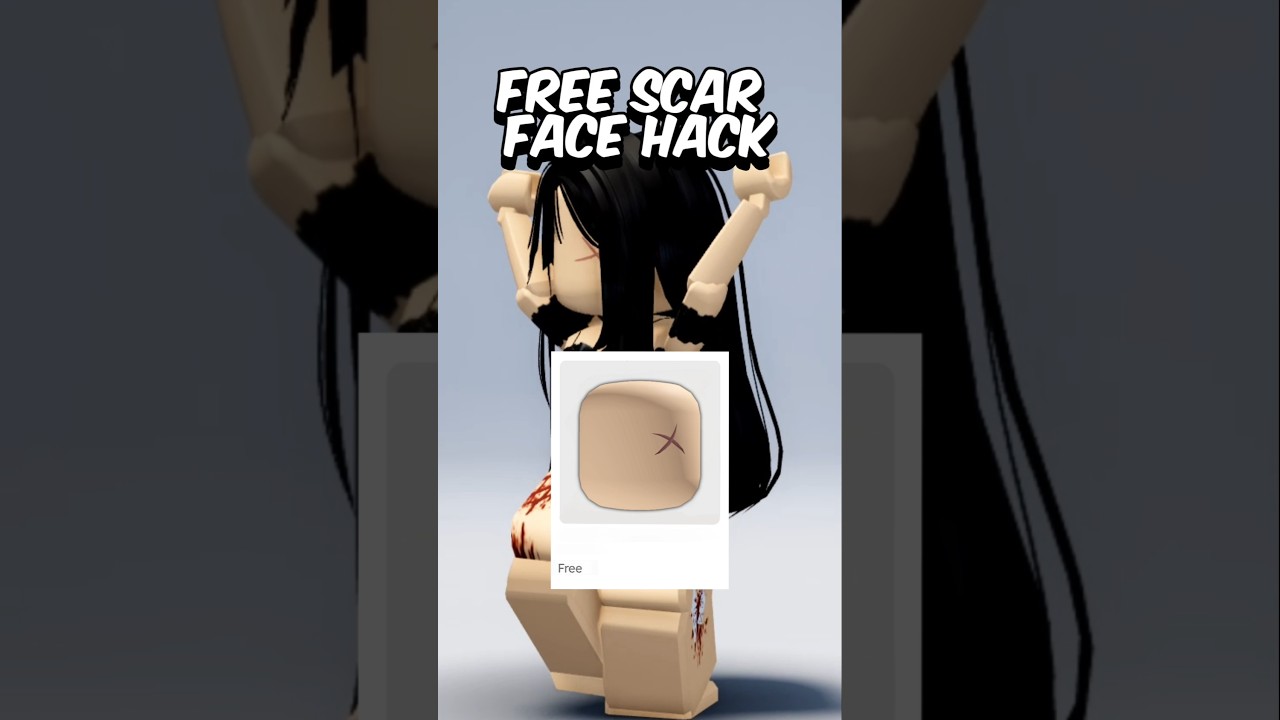 FREE FACE SCAR #roblox #robux #freeitems