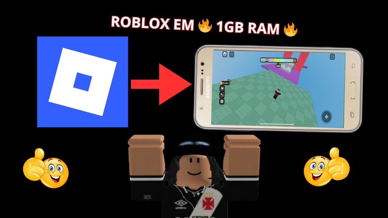 📱🔥 COMO JOGAR ROBLOX E OUTROS JOGOS EM CELULAR COM APENAS 1GB DE RAM!