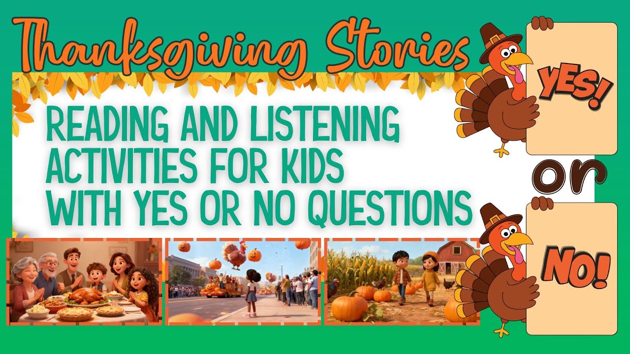 Thanksgiving Stories for Kids with Free Worksheet ⬇️