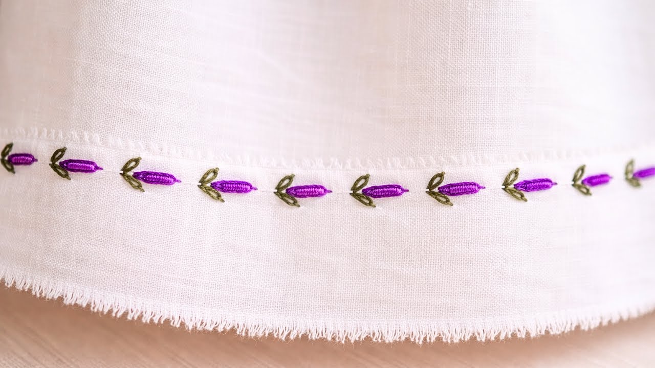Most Beautiful Hand Embroidery Border for Dress & Kurti