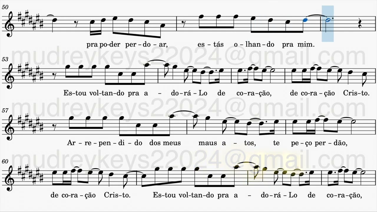 [Partitura] Voltando Para Adorá-Lo - Nova Voz (Sax Alto)