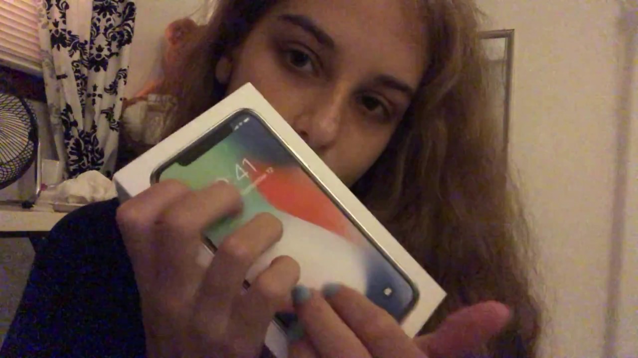 ASMR - iPhone X unboxing and mic/camera test - whispering, tapping, scratching
