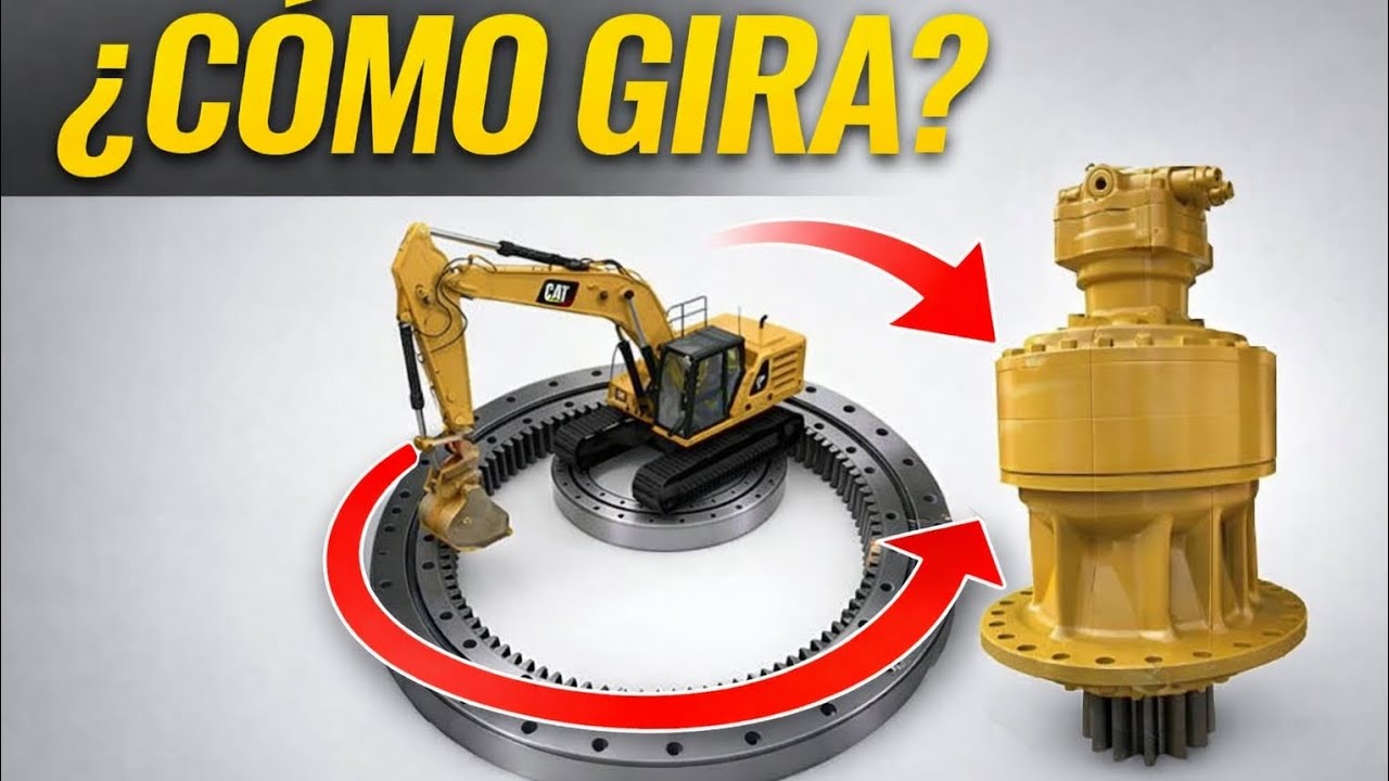 👉 Así funciona el sistema de swing de una excavadora (explicado fácil)