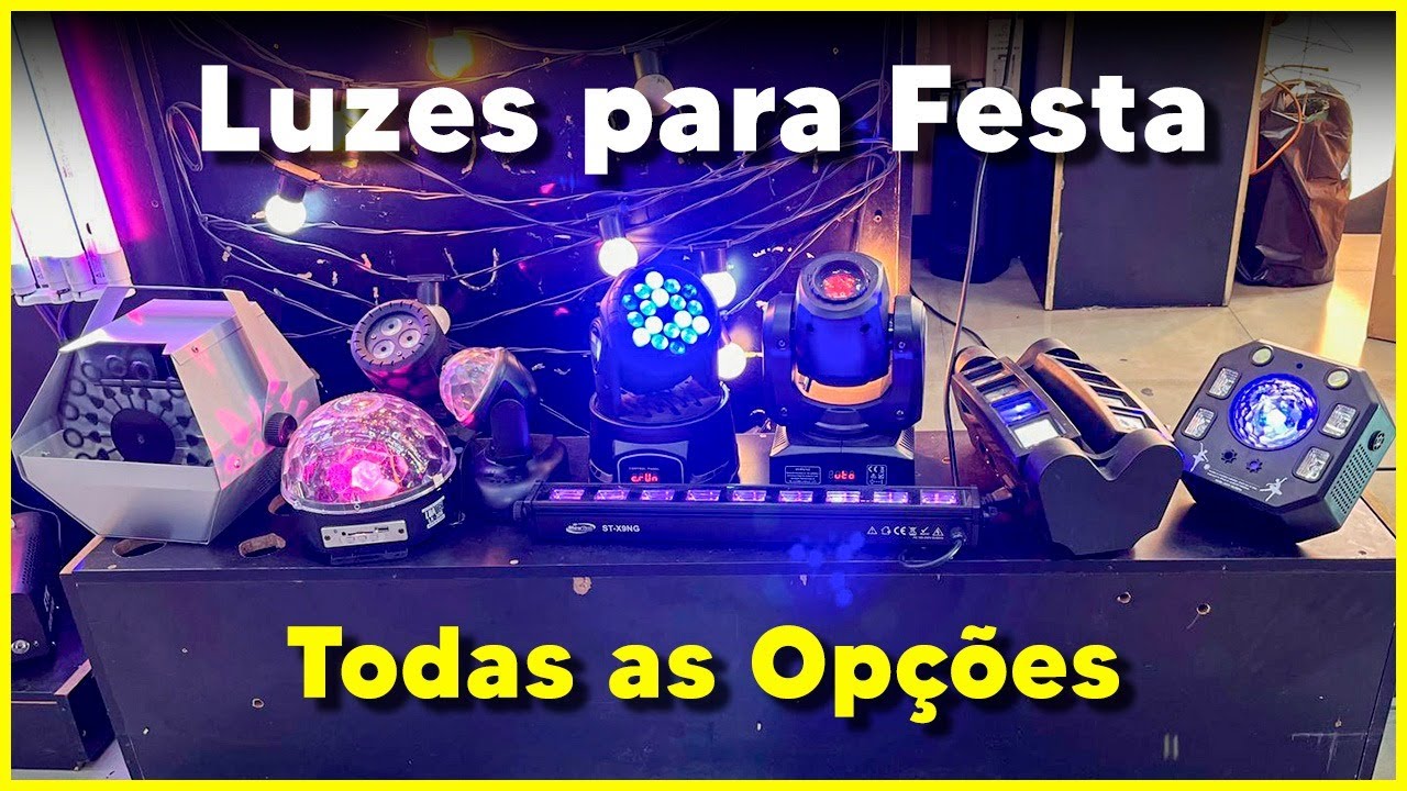 LUZES PARA FESTA | Transforme sua festa em BALADA 🥳🚥