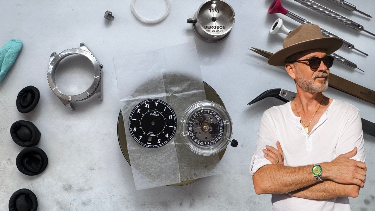 Assembling a DuFrane Mabry MkII titanium field watch with Swiss Sellita movement 