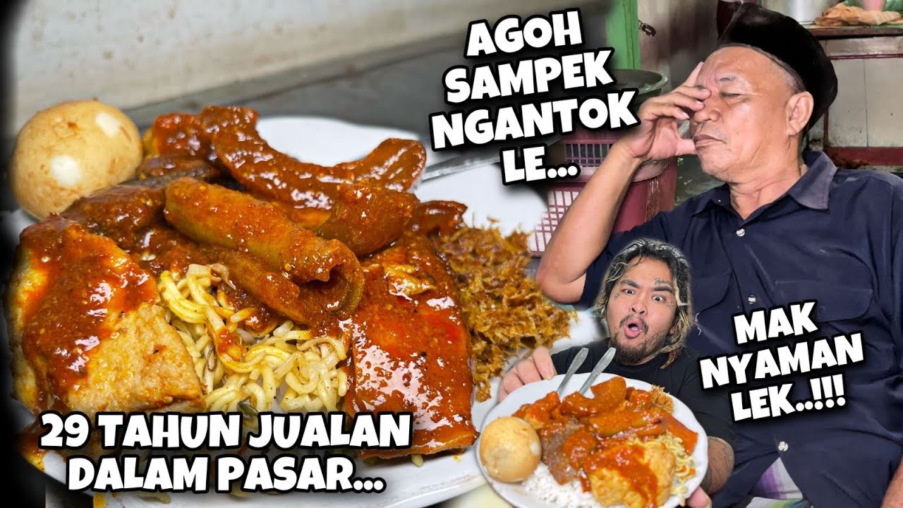 NASI MADURA DALAM PASAR DENGAN JEROAN BUMBU MERAH…