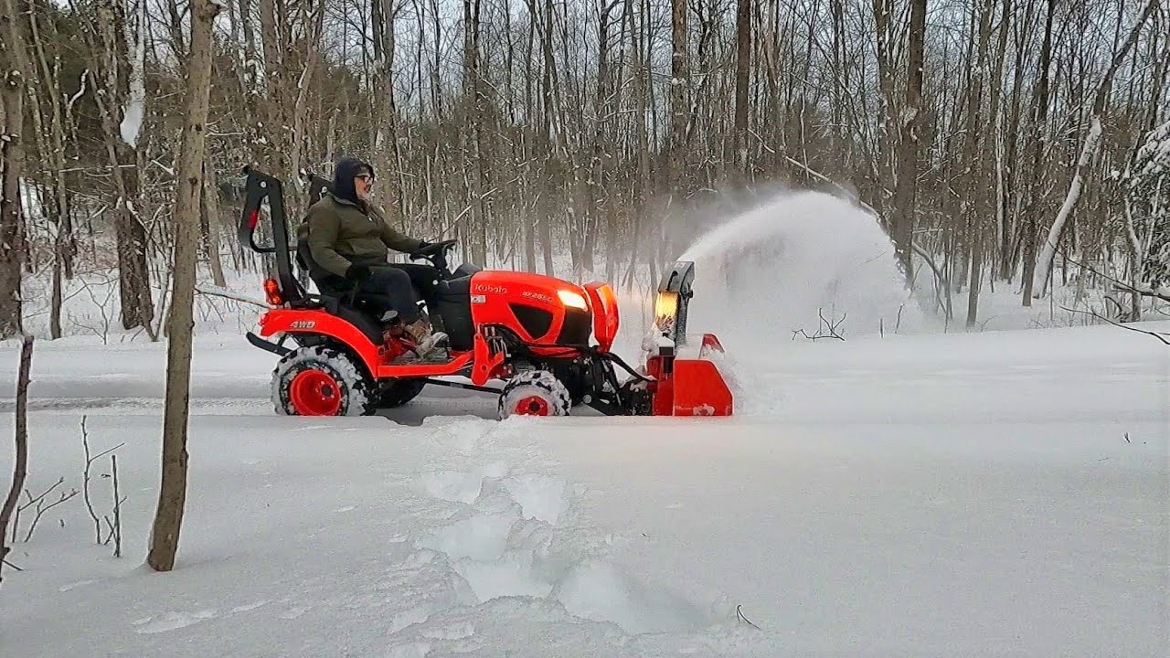 How Much Snow This Time? Another March Blizzard With The Kubota BX2680