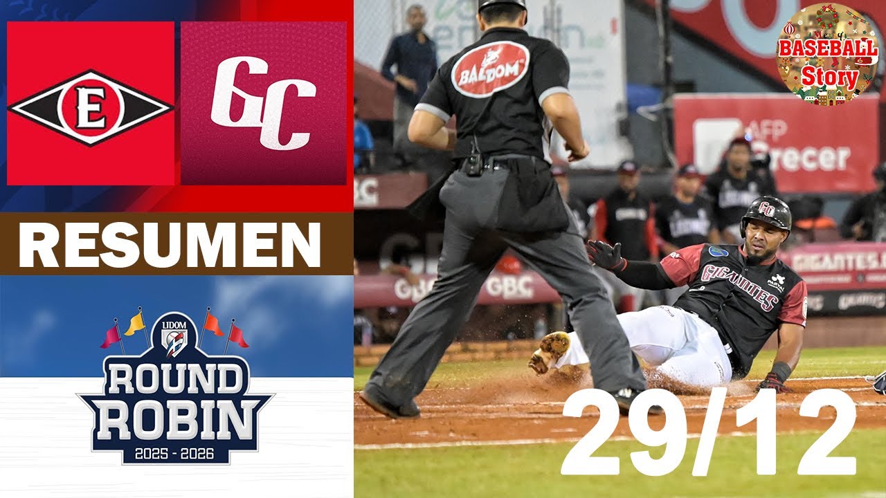 Resumen: Gigantes del Cibao Vs. Leones del Escogido Round Robin (29/12/2025)