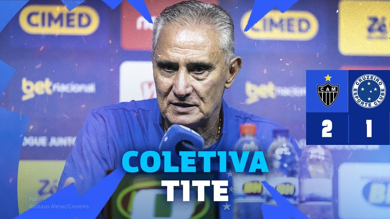 COLETIVA DO TÉCNICO TITE APÓS ATLÉTICO 2x1 CRUZEIRO PELO CAMPEONATO MINEIRO