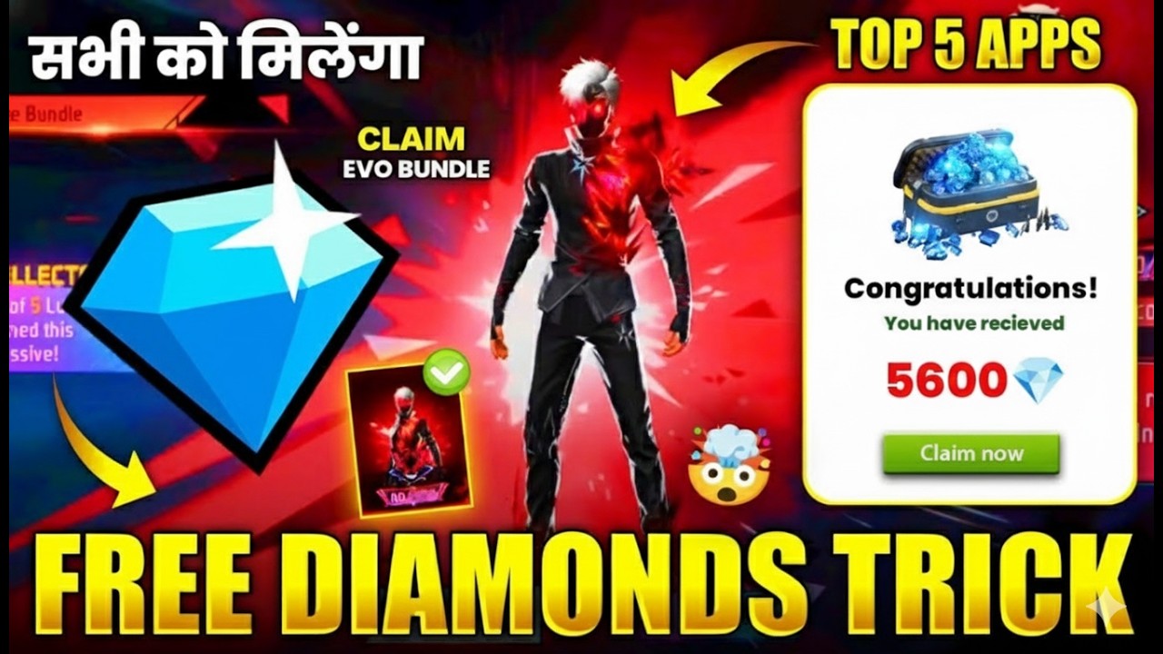 DIAMOND GIFT 🎁 - DAYS 3 #freefire #gift #diamonds #giveaway #bundle #live #freefire