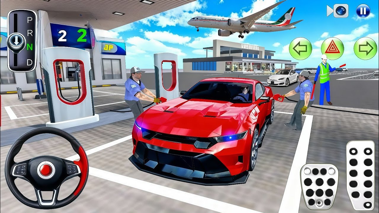 New Red Car Full Fuel⛽⛽ Flying Sky To Road - 3d Driving Class android game play || Car Game #cargame