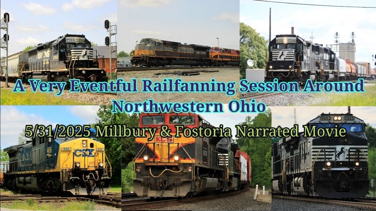 An Unexpectedly Crazy Railfanning Day Around Northwestern Ohio - Fostoria & Millbury Railfan Movie