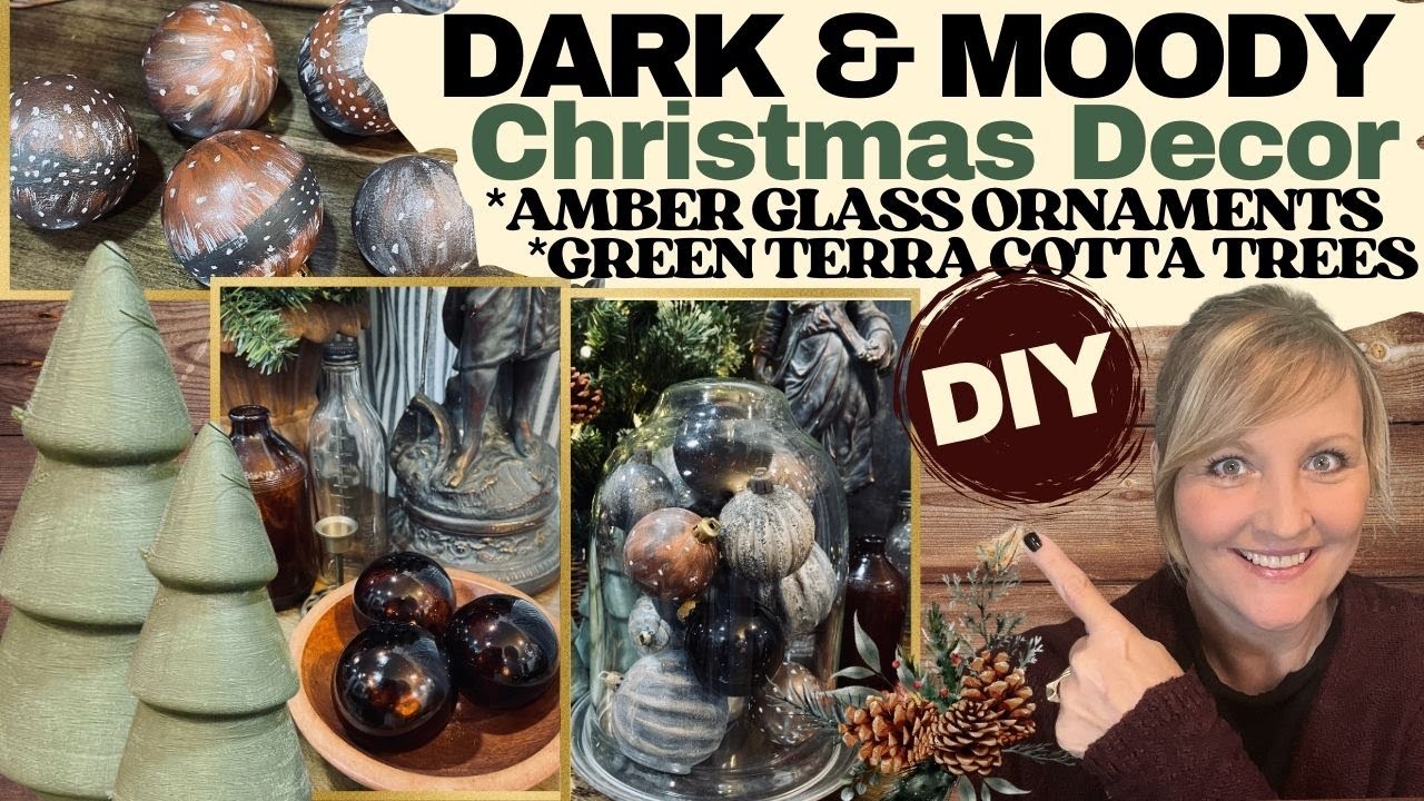 DIY CRAFTS DARK & MOODY CHRISTMAS DECOR