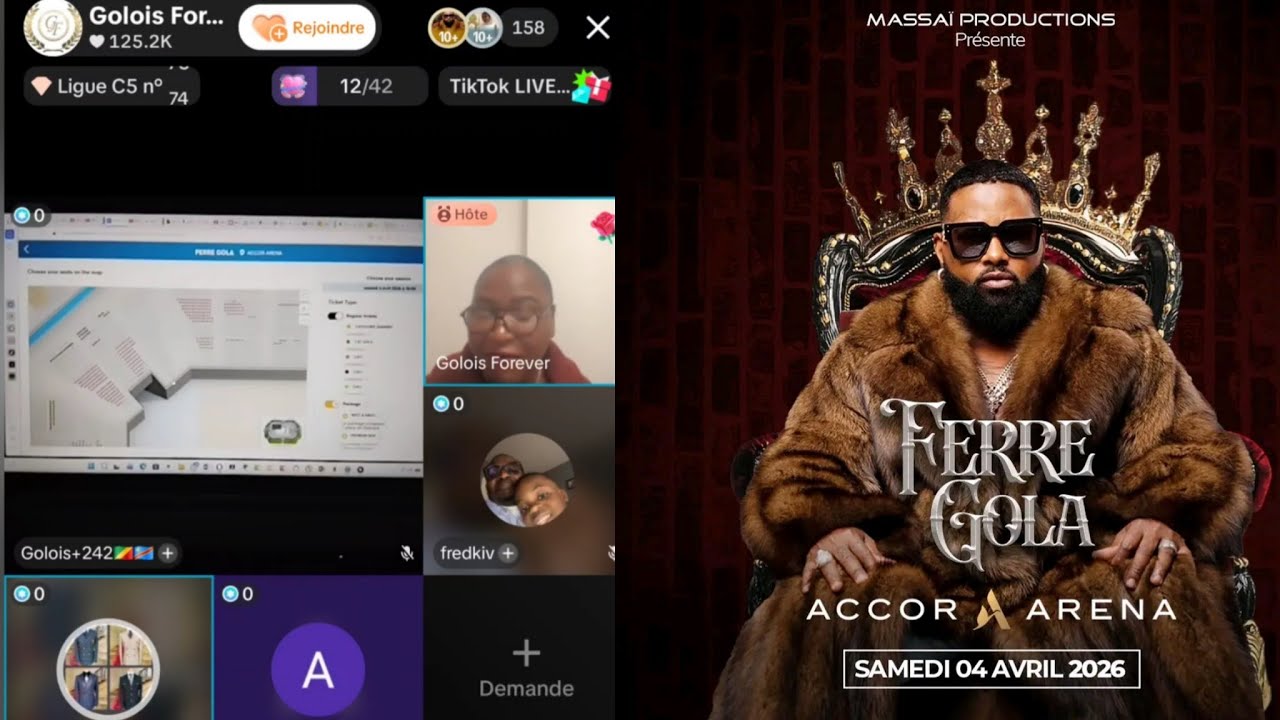 FERRE GOLA EN DIRECT DE GOLOIS FOREVER🔥DONNE DE STRATEGIES POUR LA REUSSITE D'ACCOR ARENA. EZOYINDA