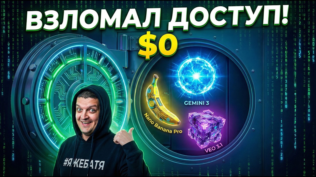 СРОЧНО ПОДКЛЮЧАЙ! Gemini 3 и Veo 3.1 — Как получить доступ БЕСПЛАТНО? (Nano Banana Pro)