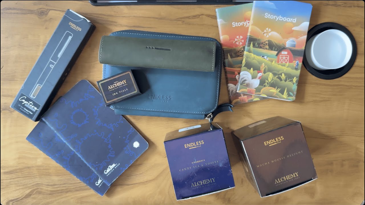 Endless stationery brand review| Alchemy inks,Pen pouches,Captiva (BBB nib)pen,& regalia notebooks!
