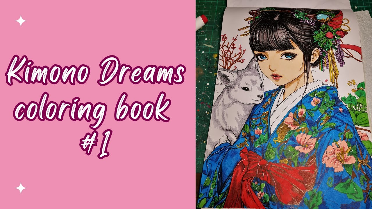 Kimono Dreams coloring book #1