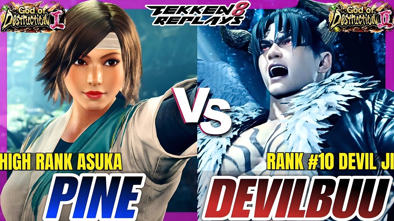 Tekken 8 - Pine Grocery (Asuka) vs Devilbuu (Devil Jin) - High Level Ranked Match Replay