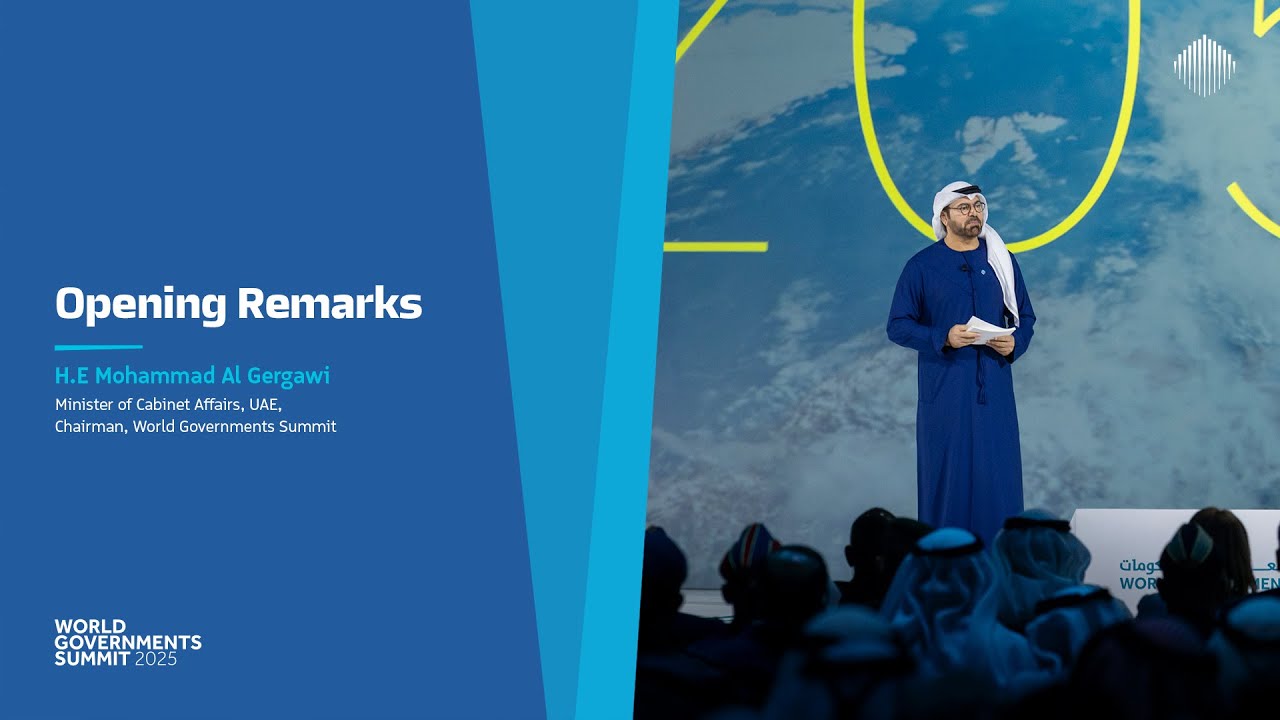 الكلمة الافتتاحية: معالي محمد عبدالله القرقاوي - القمة العالمية للحكومات 2025