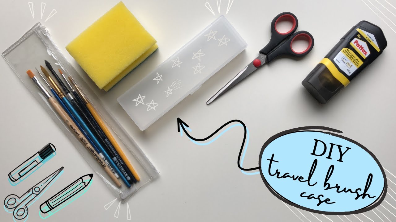 Saving my paintbrushes by making my own travel brush cases / Easy DIY