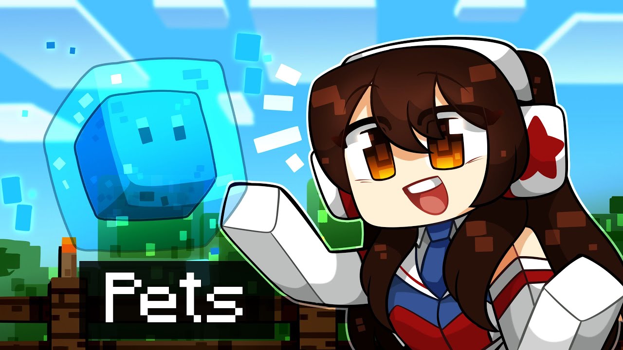 Searching for SKYBLOCK PETS with Aphmau Crew 🦄