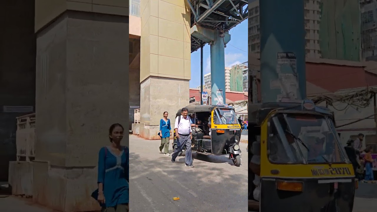 GHATKOPAR STATION ROAD VIEW #mumbai #ghatkoper #ghatkoparmarket #mumbaimasti #travel #fun #metro