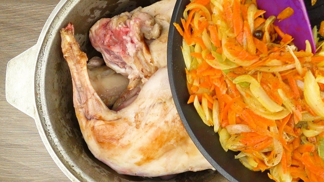 КРОЛИК В СМЕТАННОМ СОУСЕ | Rabbit in sour cream sauce