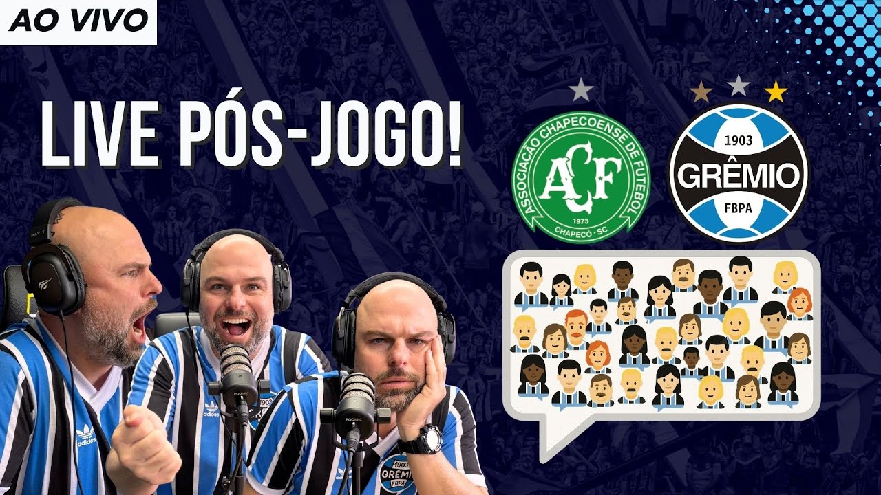 CHAPECOENSE X GRÊMIO | LIVE PÓS-JOGO | COLETIVA | AO VIVO | BRASILEIRÃO.