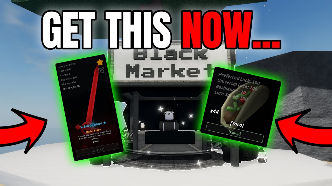 YOU NEED TO GET THESE BLACK MARKET ITEMS IN FISCH! (Roblox)