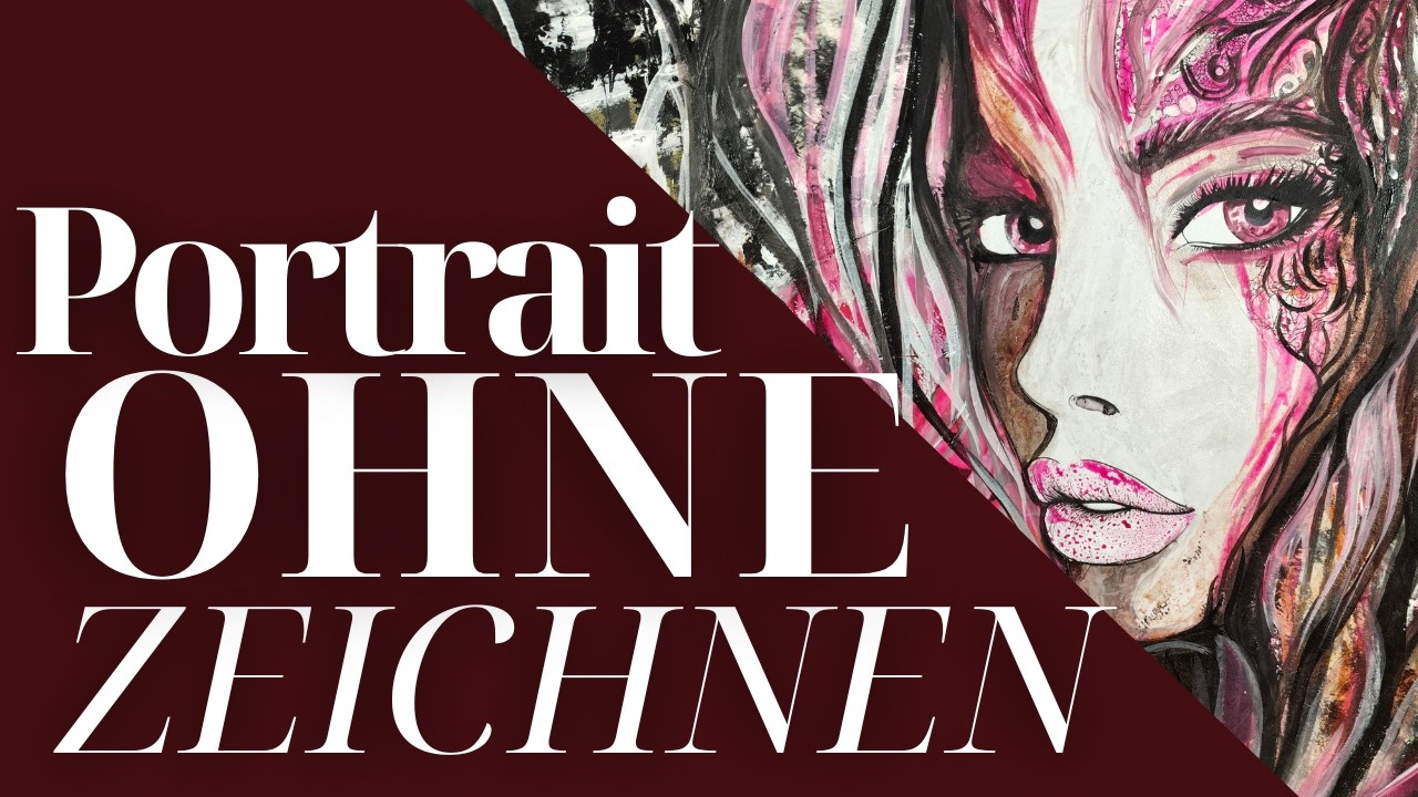 Fantasy Frauen Porträt Schritt für Schritt Mixed Media